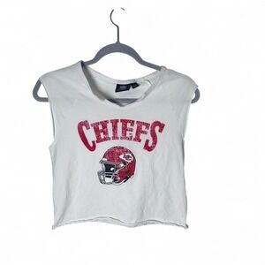 Kansas City Chiefs white cropped top Size L #NFL #gridiron